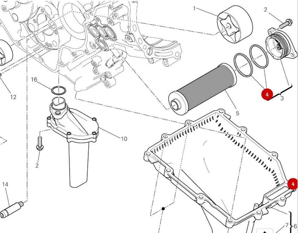 Ducati Кольцо уплотнительное O-ring 88650561A