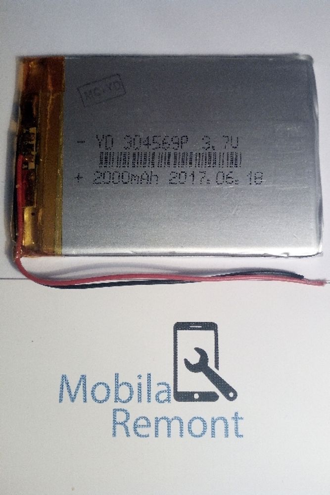 АКБ универсальная 304569p 3,7v Li-Pol 2000 mAh (3*45*69 mm)