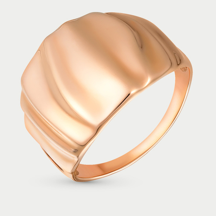 Кольцо женское из розового золота 585 пробы без вставок (арт. 018736)