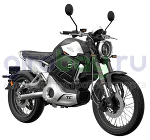 Электромотоцикл WHITE SIBERIA SUPER SOCO TC MAX (Черный-Серебро) фото 3 фото №5