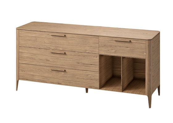 Тумба Type oak 4 ящика 2 полки ширина 180 см (натуральный дуб)