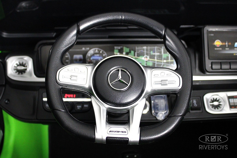 Детский электромобиль RiverToys Mercedes Benz G63 Y777YY GREEN-MATTE/зеленый матовый