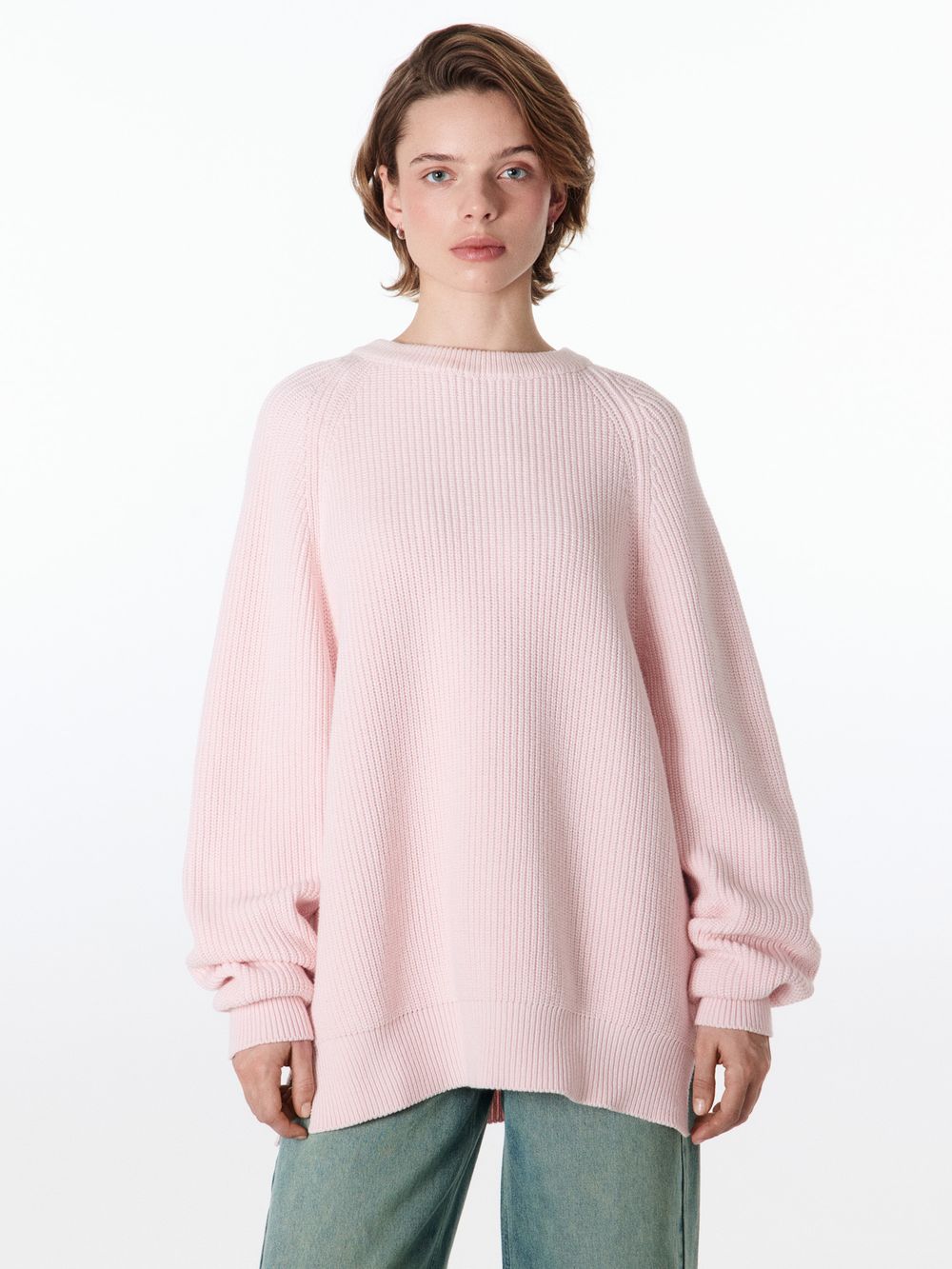 Джемпер хлопковый "Розовый" женский