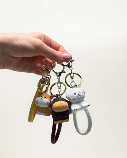 Брелоки "Собачки" 4 - 5 см. Оптом