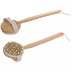 Щетка для тела массажная «BODY- Nice», Длина щетки 10см, ширина 11см, ручка петля 15*2,5см, съемная ручка 35*2,5см, щетина 1,5см(жесткая)