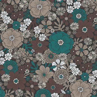 Цветочный в ретро стиле