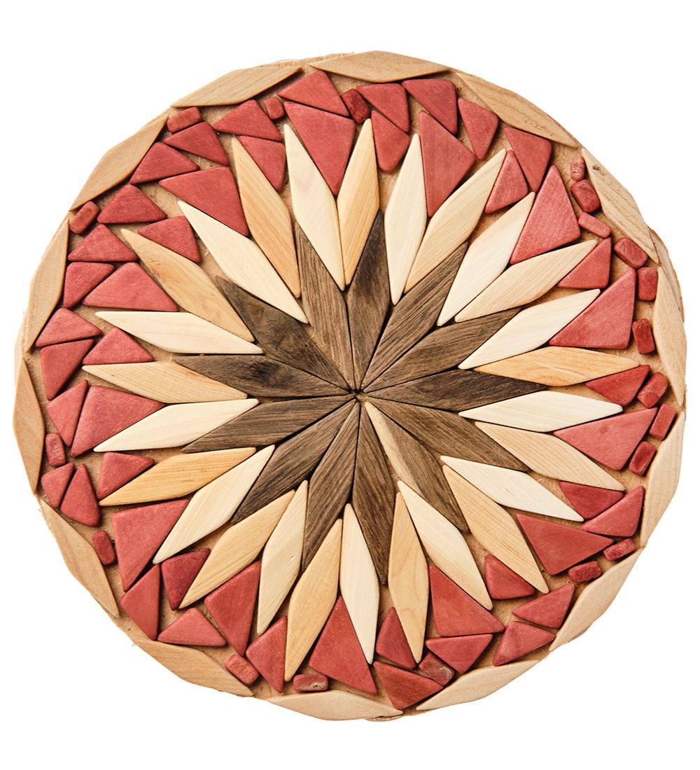 Народные промыслы ДР-502/7 Подставка под горячее, круглая «Мозайка» 20х20