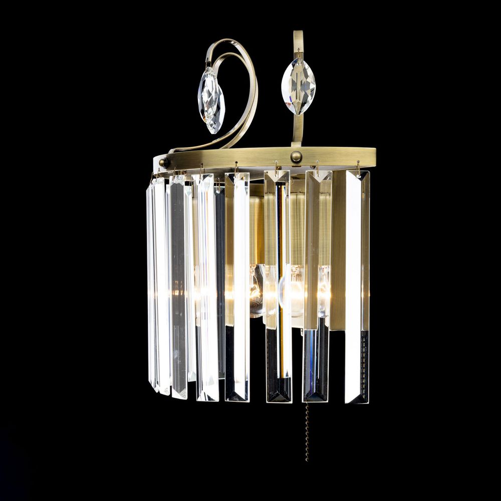 Citilux Инга CL335323 Бра хрустальное с выключателем Бронза