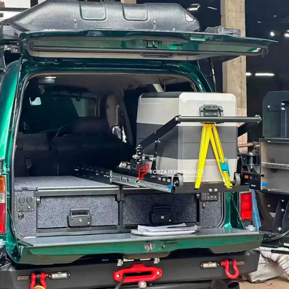 Комплект грузового хранилища с ящиком и выдвижным слайдером для TOYOTA LAND CRUISER 80 (LC80) Тойота крузак крузер