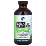 Amazing Herbs, Смесь масел черного тмина с чистым льняным маслом холодного отжима, 240 мл (8 унций)