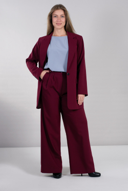 Жакет женский 4135АП, бордовый #489Бор044135АП