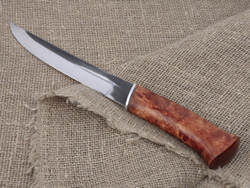 Нож «Пластунский», сталь Х12МФ, рукоять мореная карельская берёза