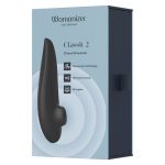 Черный вакуум-волновой стимулятор для клитора Womanizer Classic 2 Black WZ222SG9