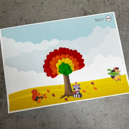 Идея поделки из пластилина "Осень"