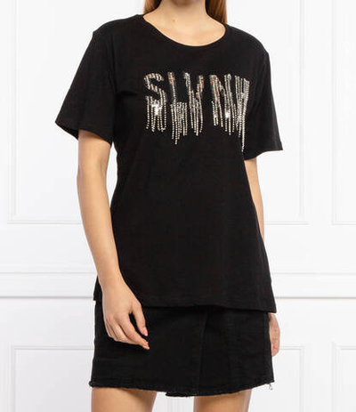 футболка Silvian Heach - черный(PGA21238TS)