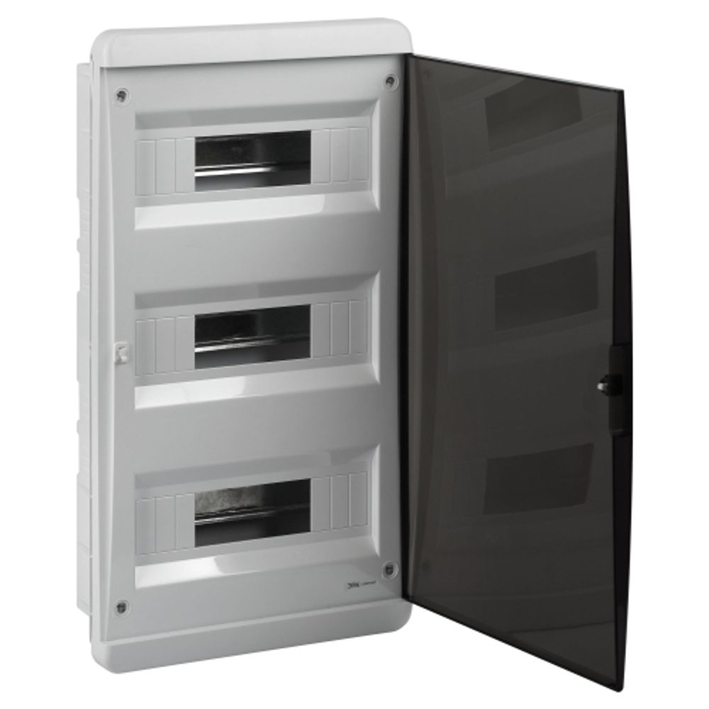 Корпус пластиковый встраиваемый ЭРА COMFORT ЩРВ-П-36 IP40 прозрачная крышка белый