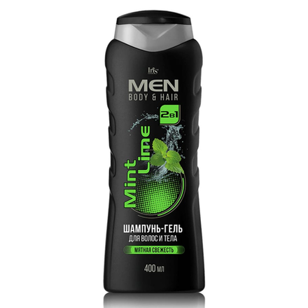 Шампунь-гель Iris Men Мятная свежесть 400 мл