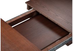 Деревянный стол Кантри 120 орех с коричневой патиной