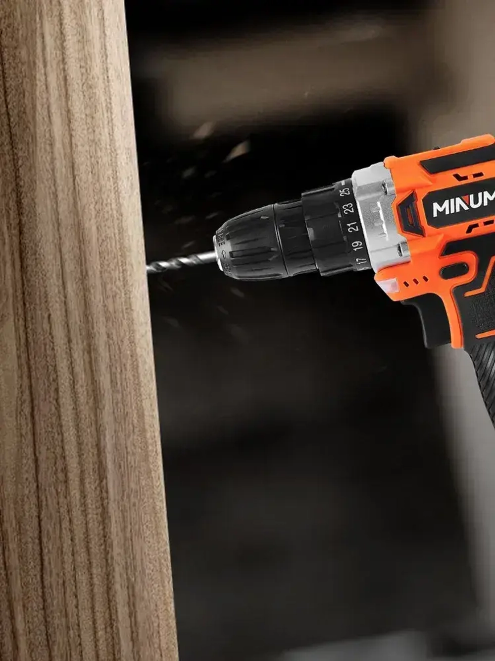 Дрель-шуруповерт аккумуляторная MINUMX M-812A2, 12В 28Нм, 2xLi-ion, ЗУ