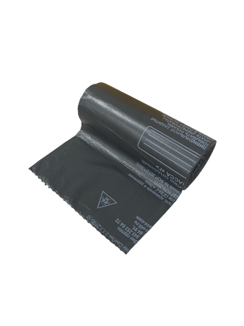 Пакет для медицинских отходов 700*800мм кл Г (черный), 30мкм