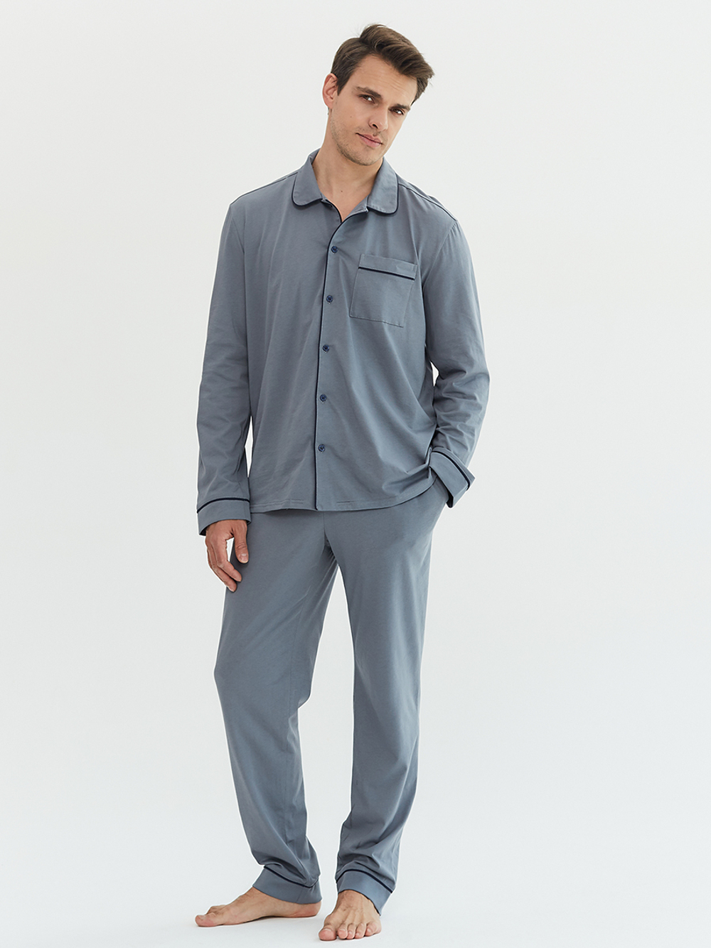 Пижама мужская Ihomewear Classic Men Gray