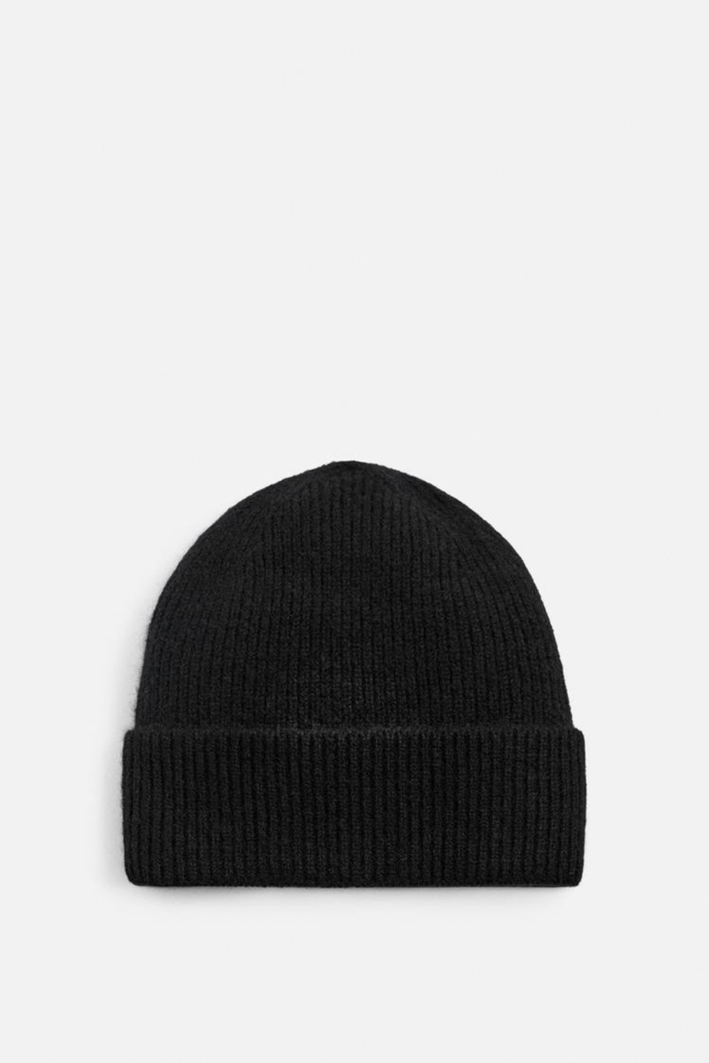 ZARA ШАПКА ИЗ КАШЕМИРА - LIMITED EDITION, ЧЕРНЫЙ