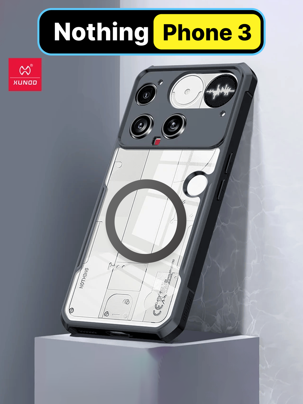 Чехол на Nothing Phone (3) противоударный с усиленными углами XUNDD