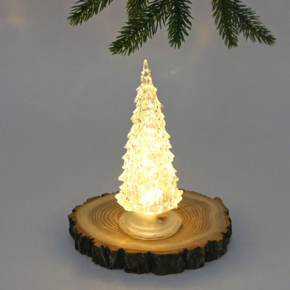 Сувенир с подсветкой «Волшебница» 6*6*12,8 см, Теплый белый (работает от батареек AG10*3)