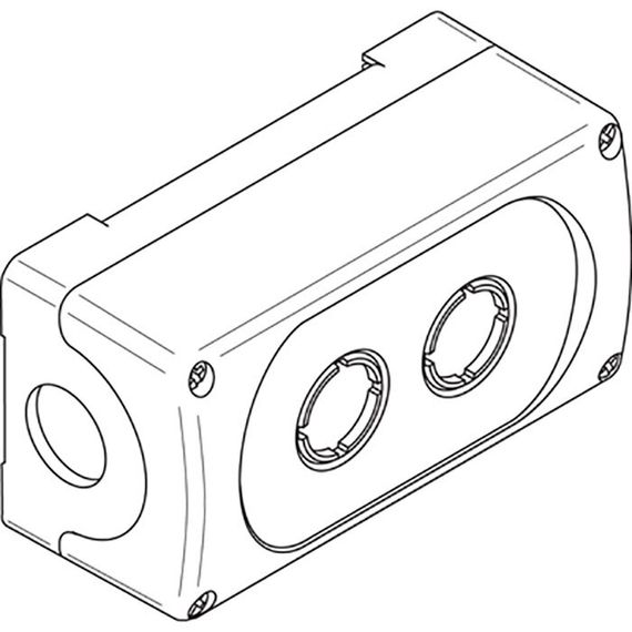 Корпус кнопочного поста MEP-2-0 на 2 элемента пластиковый* 1SFA611812R1000