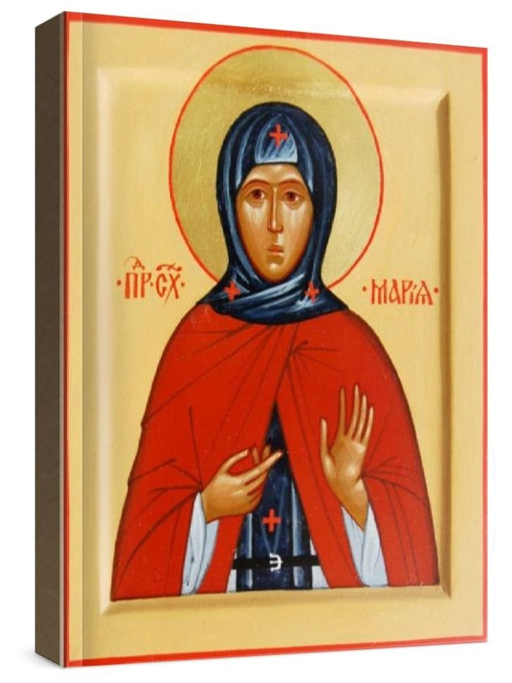 Мария Радонежская (рукописная икона)