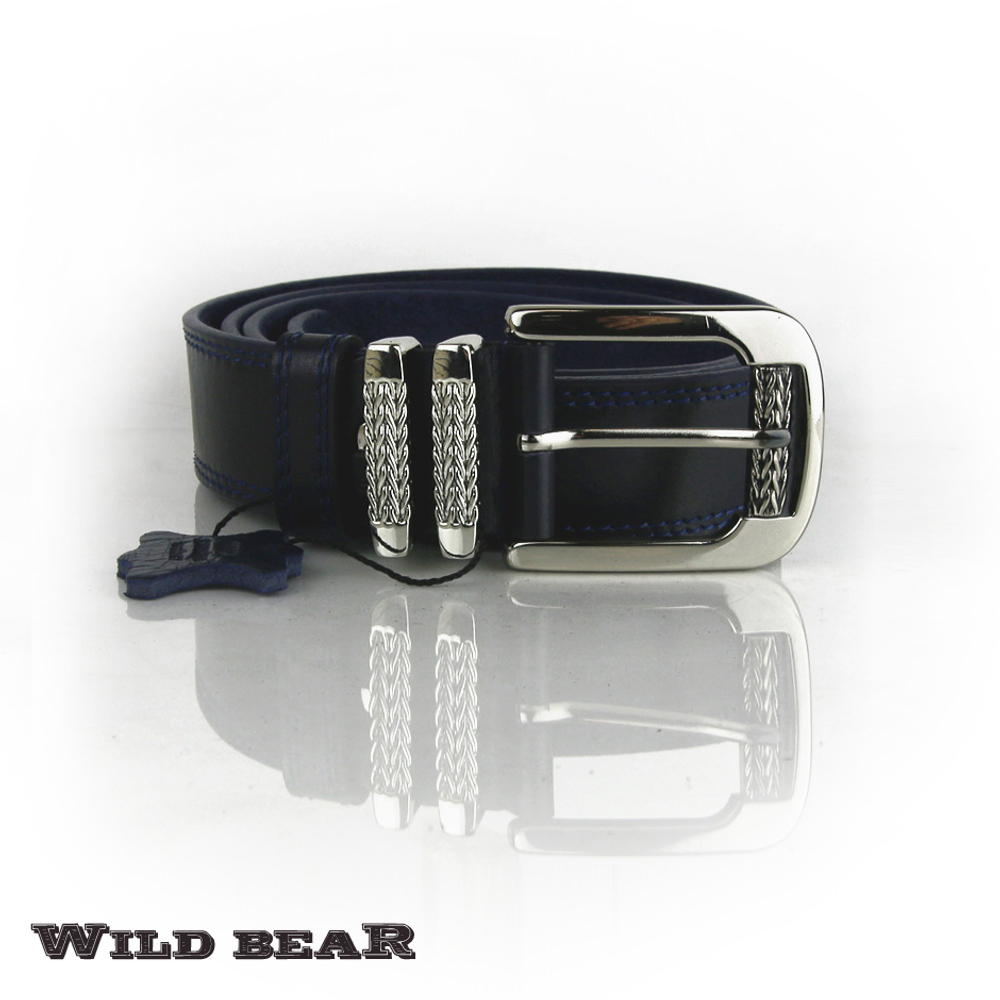 Ремень WILD BEAR RM-024m Dark-blue