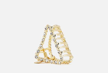 Benten Заколка-краб треугольный (светлый)