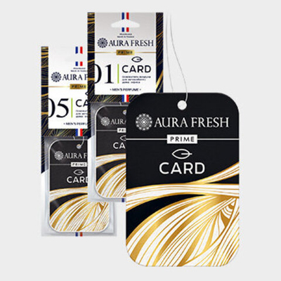 Аром-р AURA FRESH PRIME CARD №6 КАРТОН  ABERCROMBIE & FITCH - FIERCE COLOGNE, кор.-36шт.