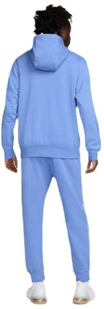 Мужской теннисный костюм Nike Club Fleece Casual Hoodie Track - небесный