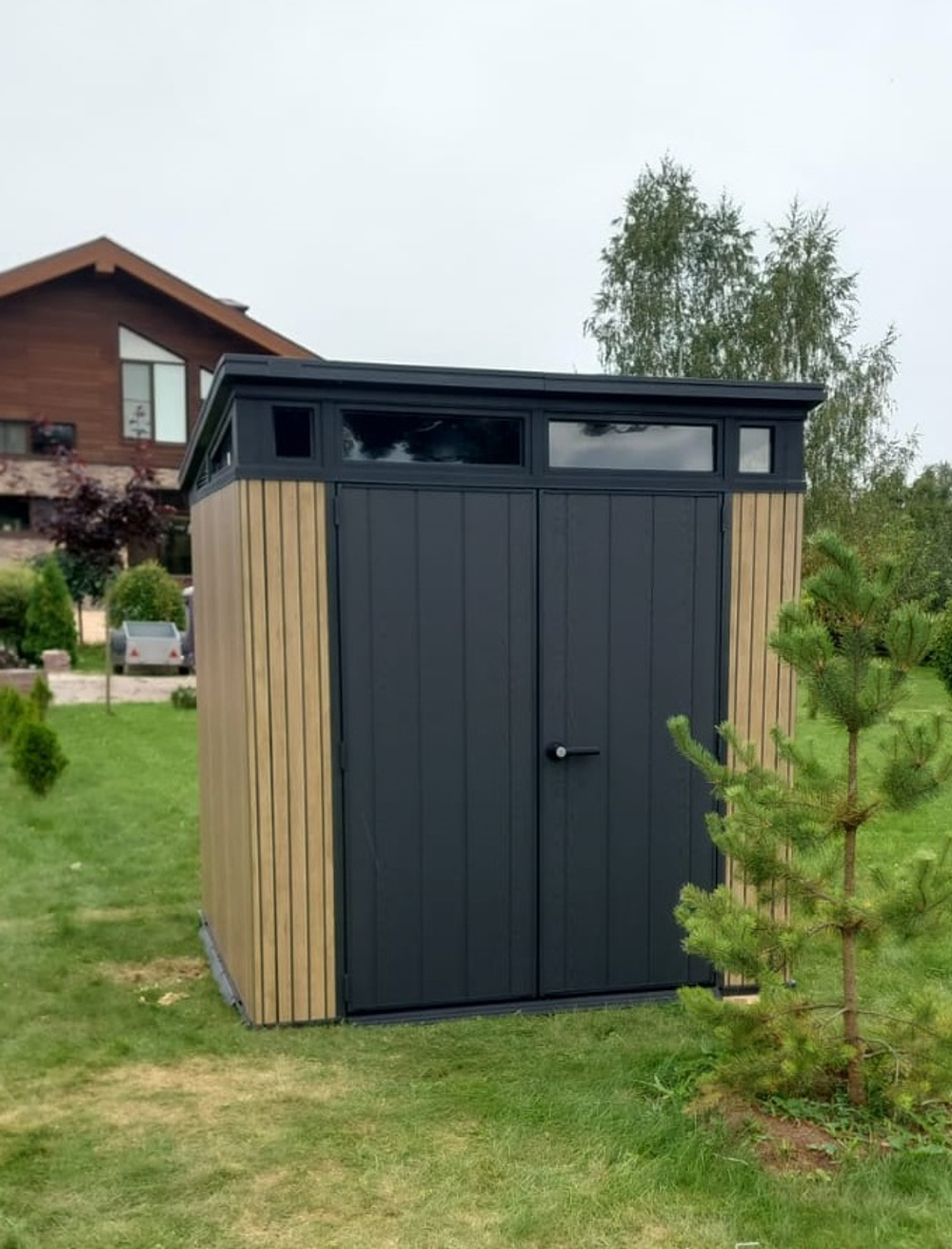 Садовый сарай Keter Signature Vertical Pent 7x7 brown