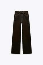 Джинсы с высокой посадкой trf wide leg