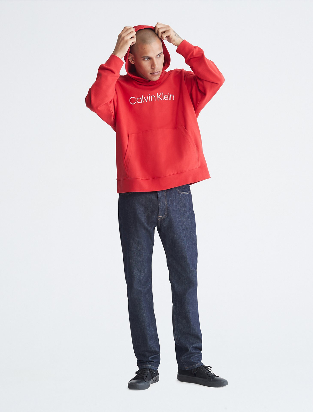 Худи Calvin Klein Relaxed Fit Standard Logo Red Hot/Sweet Kiss/Red