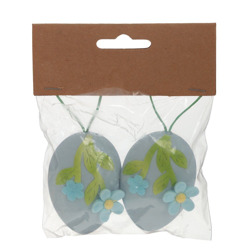 GAEM Набор из 2-х изделий декоративных подвесных "Яйцо пасхальное" (4*2*6), L10 W2 H12 см, 2в.