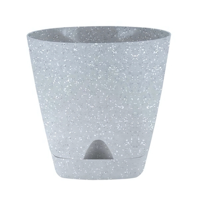Горшок для цветов InGreen Amsterdam D250мм 8л с прикорневым поливом, светлый камень