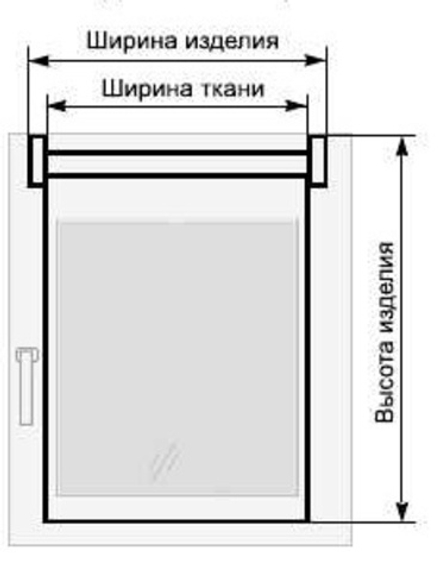 Готовый комплект для рулонных штор Мини, цвет коричневый (без ткани)