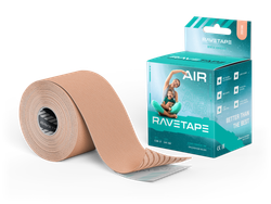 Кинезиотейп RaveTape AIR 5×5 — Телесный (BEIGE)