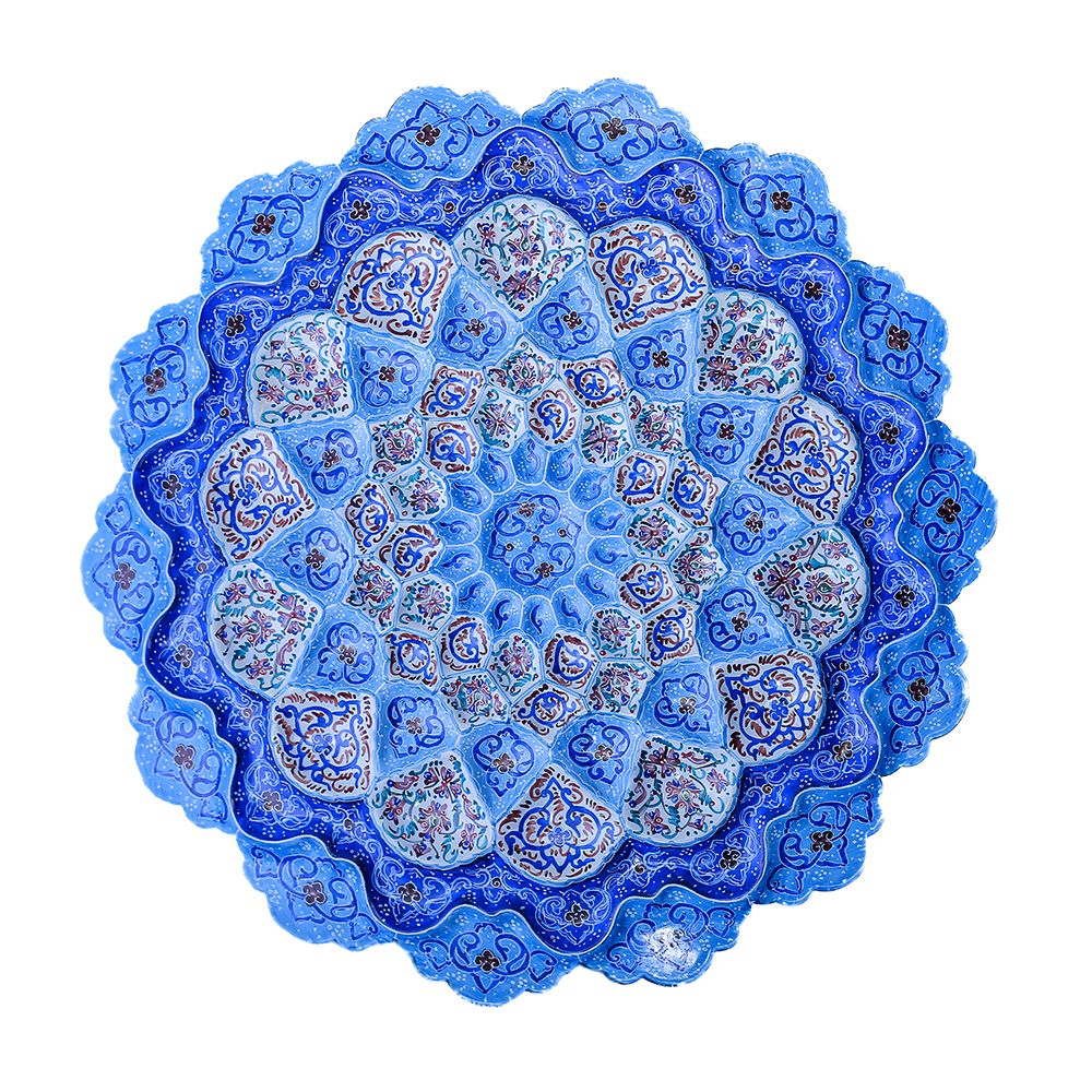 Тарелка минакари ручной работы из Исфахана 270320264 Иран