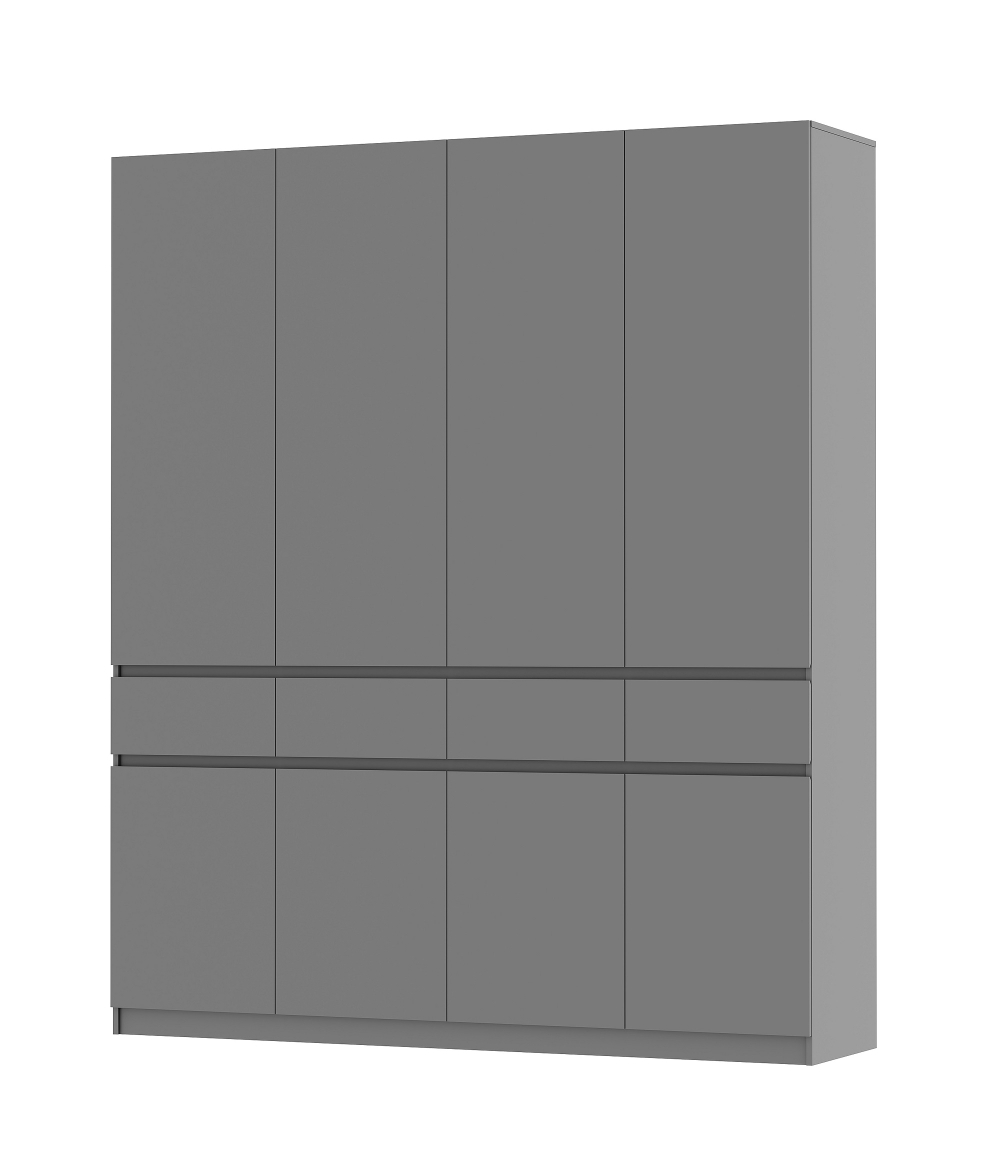 Шкаф 4-х ств. с ящиками Бостон