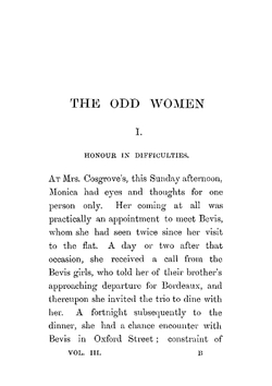 The odd women | Gissing George