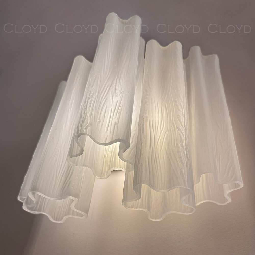 Бра Cloyd ANNO-C W1 / выс. 29 см - латунь светл. - белое матовое стекло (арт.20468)