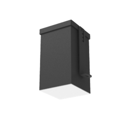 Светильник LED DL-Grill для потолка Грильято 100х100мм 9Вт 4000К 90х90х160мм IP54 RAL9005 черный муар VARTON