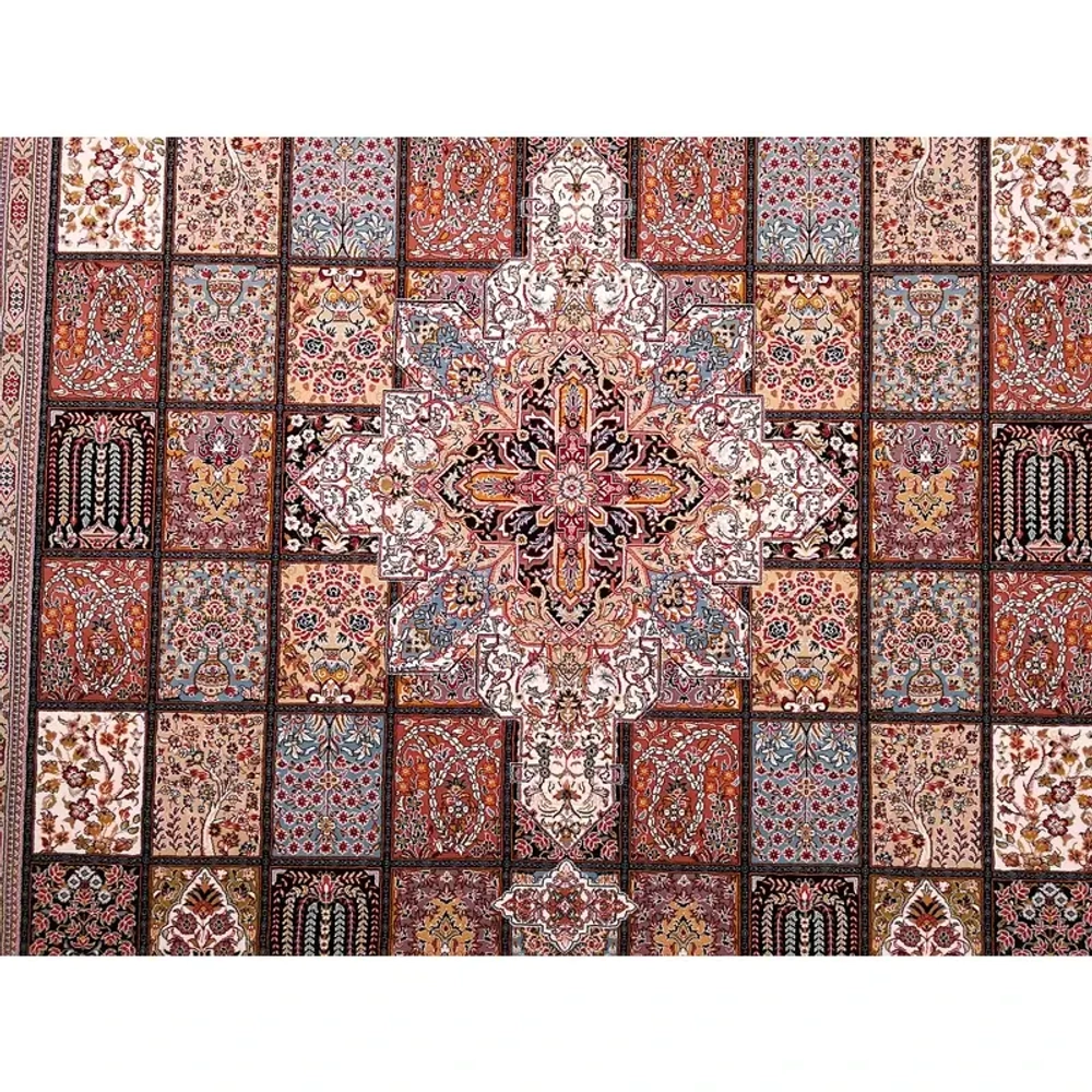 Иранский ковер 150х225 см дизайн кхашти турандж 4251579 Иран