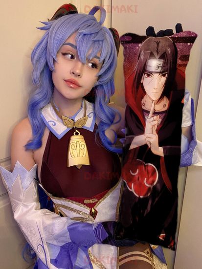 Мини дакимакура Итачи Учиха из Наруто арт. M0348, 60х20 см