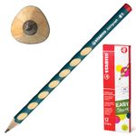 Карандаш чернографитный STABILO, 1 шт., "Easygraph", HB, без резинки, для правшей, заточенный, 322/HB