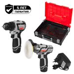 Набор электроинструмента ИНТЕРСКОЛ "Мастер-3": ДА-10/12В 36 МиниМАКС + АПМ-76/12Э (687.7.2.70)